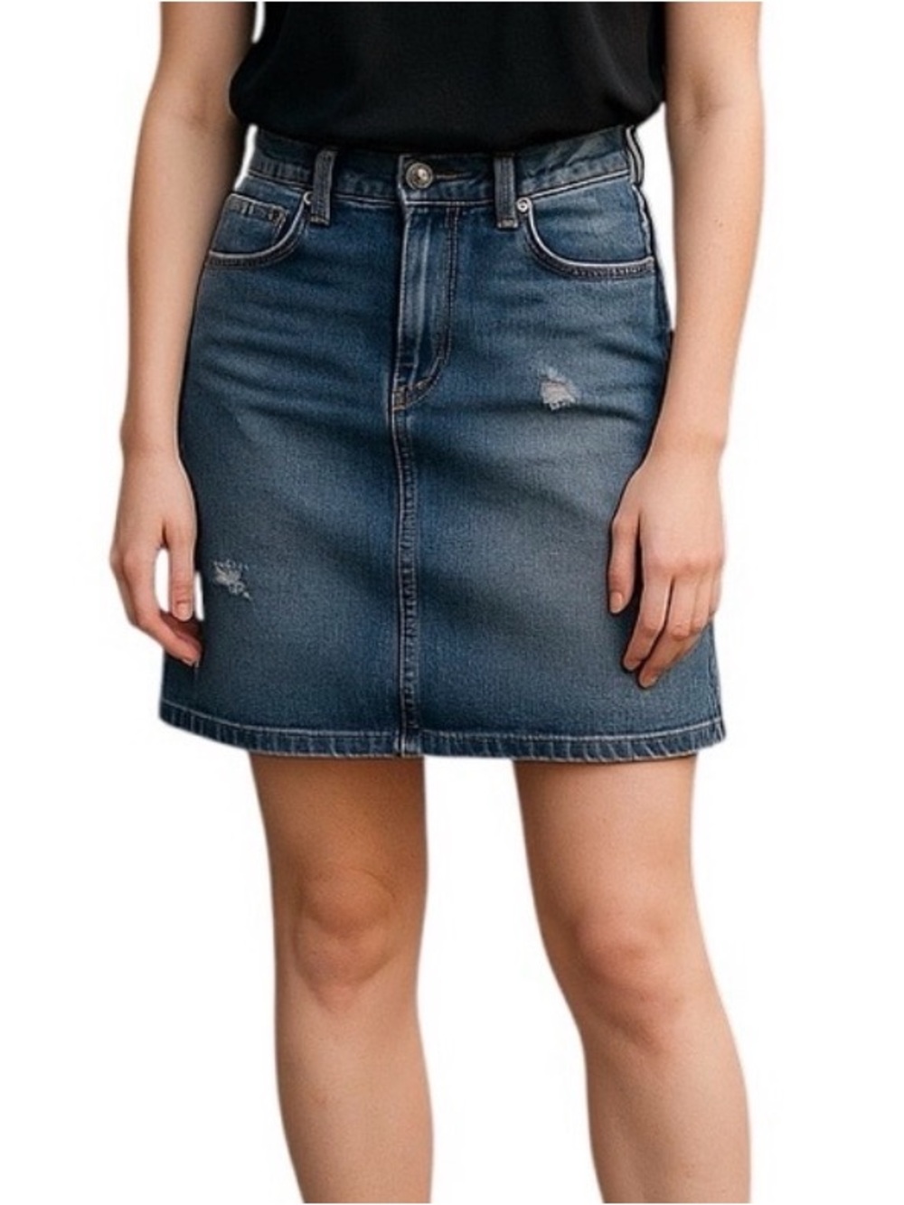 Siwy Denim Dani Distressed Mini Skirt size 28” Waist
